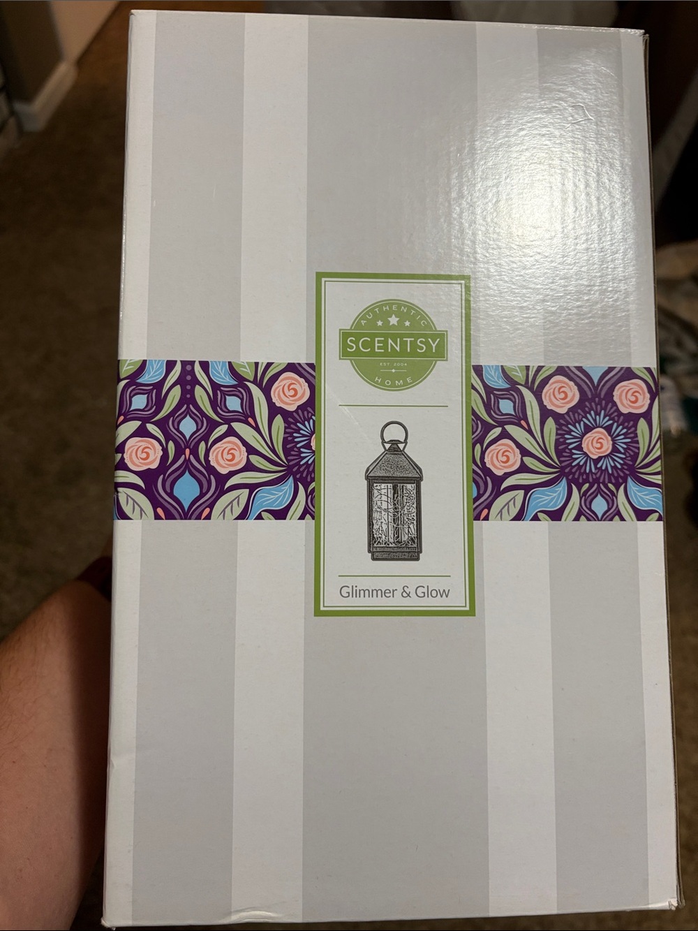 Scentsy Purple, Teal & Pink Glimmer Lantern